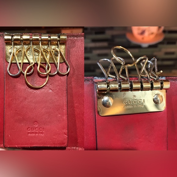 GUCCI GG Blooms Flora Leather Key Holder πΈππ₯ - Picture 16 of 17